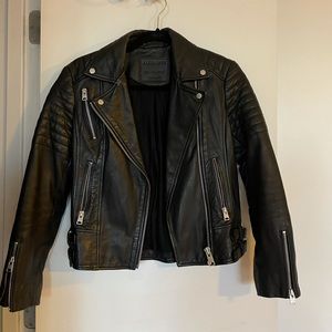 All Saints Leather Biker Jacket